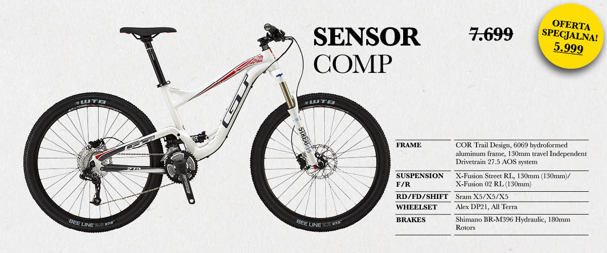 Celoodpružené kolo v akci - GT Sensor